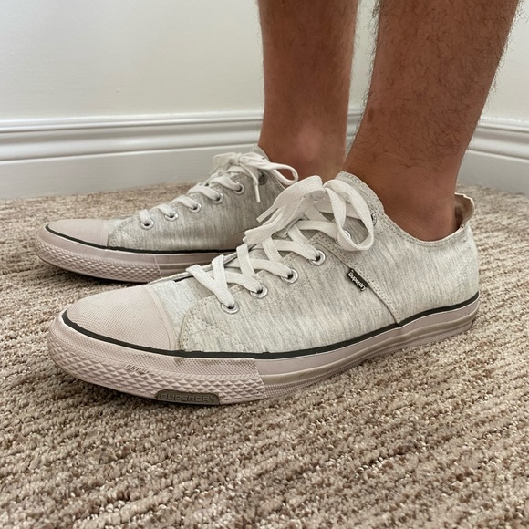 Superdry Jersey heather grey sneakers - Picture 1 of 3
